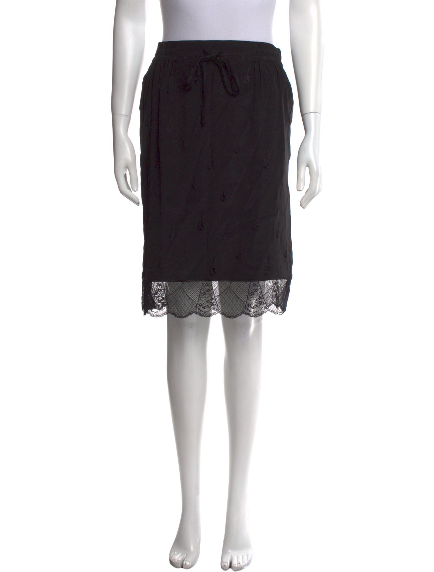 Zadig & Voltaire Lace Pattern Knee-Length Skirt