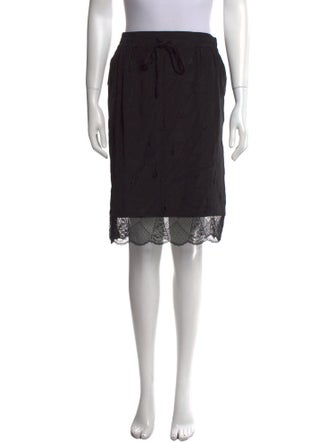 Zadig & Voltaire Lace Pattern Knee-Length Skirt