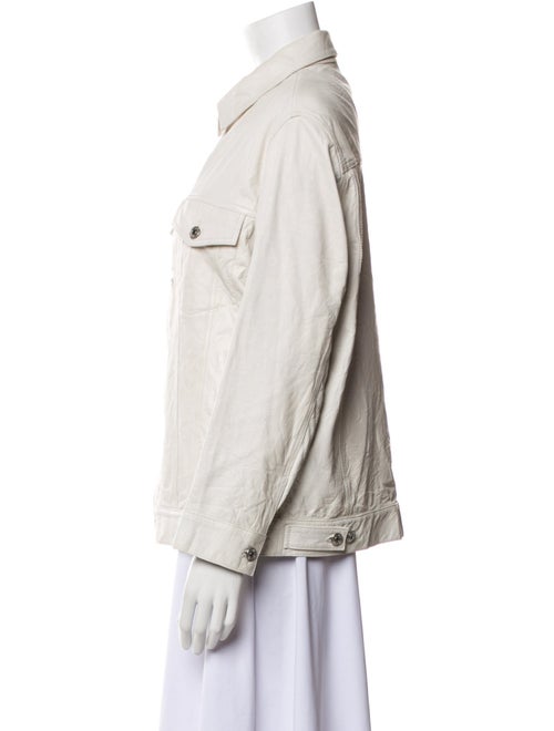 Zadig & Voltaire Lamb Leather Denim Jacket