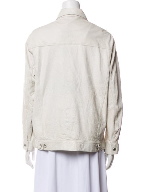 Zadig & Voltaire Lamb Leather Denim Jacket