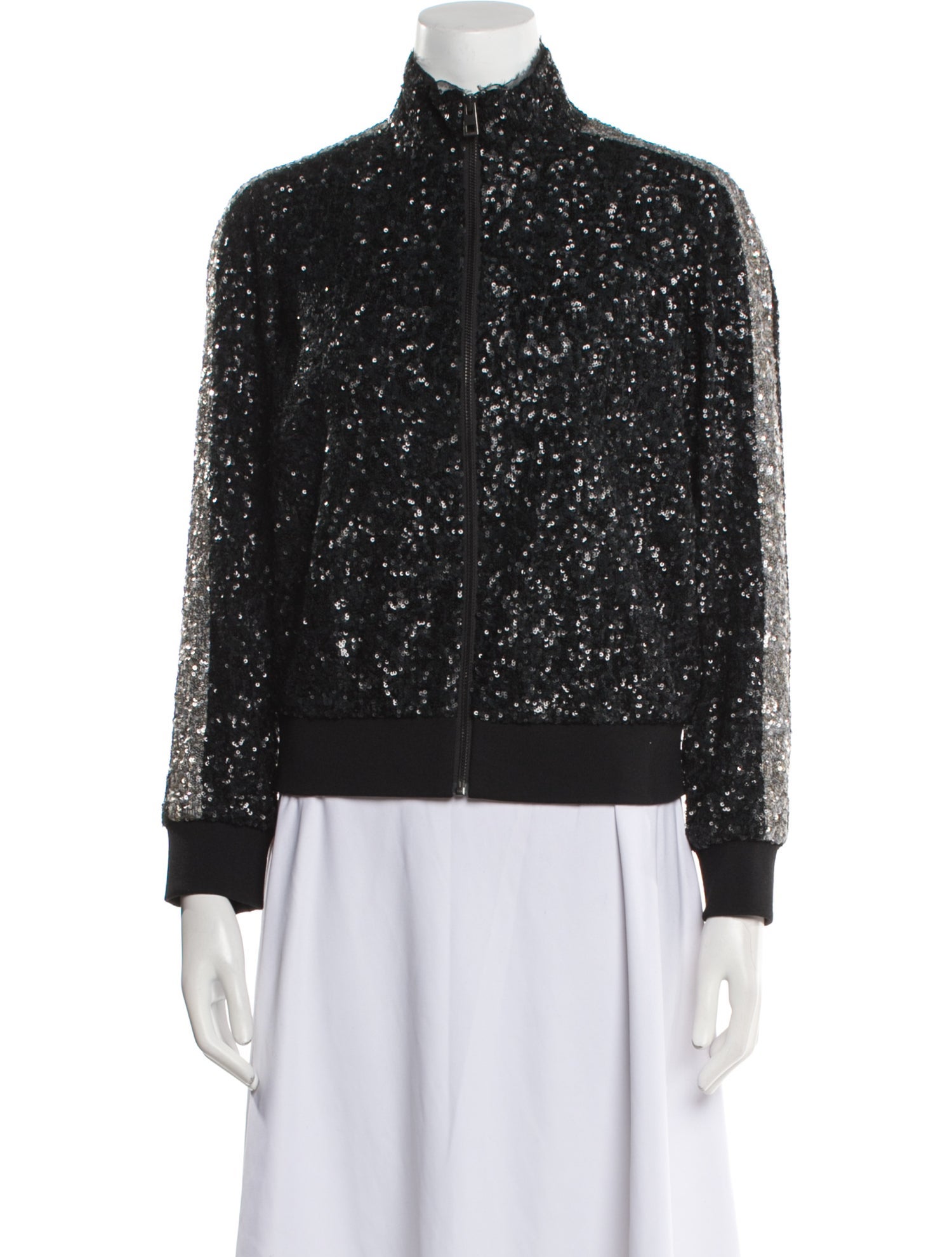 Zadig & Voltaire Sequin Printed Bomber Jacket