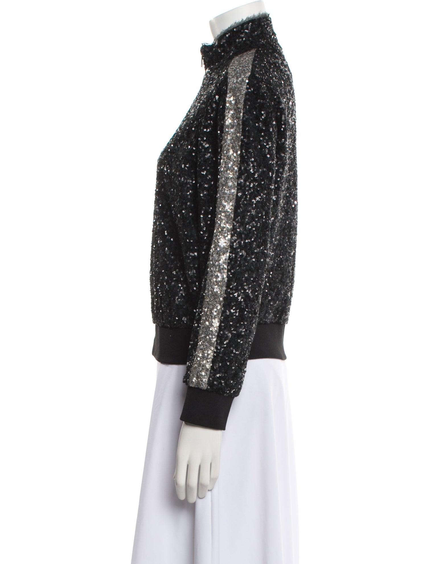 Zadig & Voltaire Sequin Printed Bomber Jacket