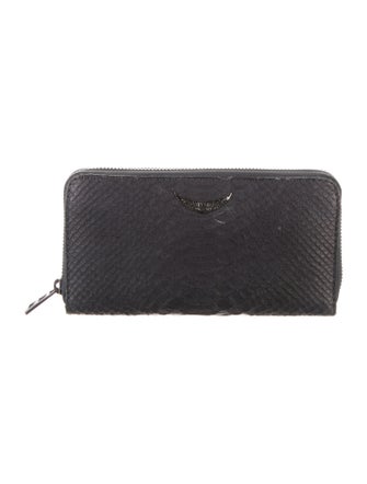 Zadig & Voltaire Snakeskin Continental Wallet