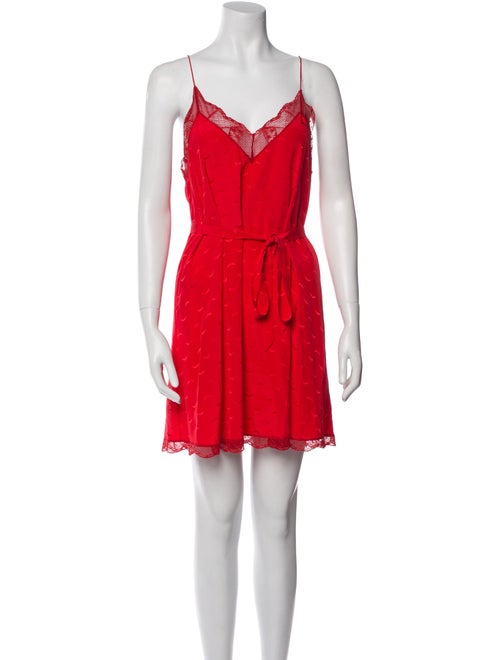 Zadig & Voltaire V-Neck Mini Dress