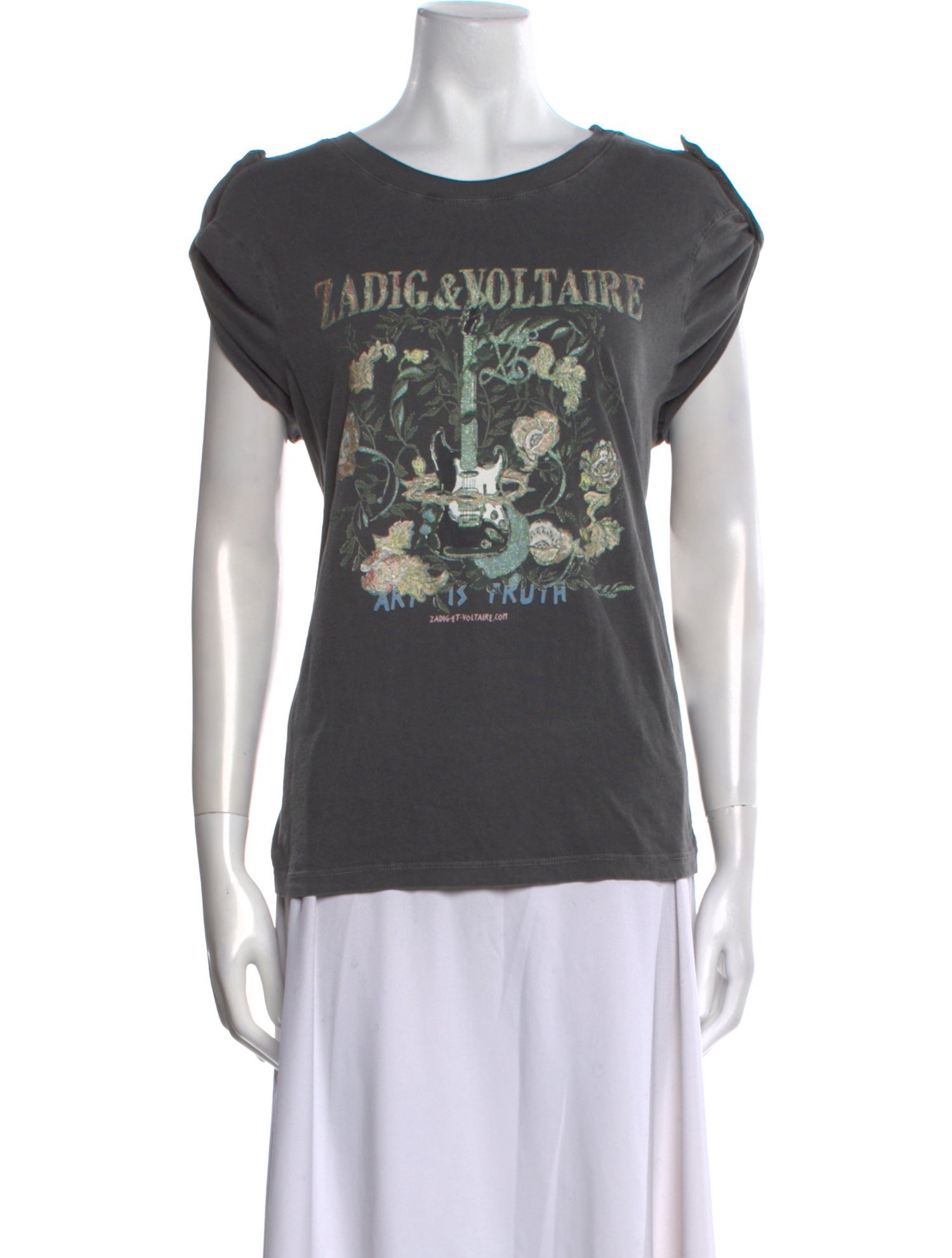 Zadig & Voltaire Graphic Print Crew Neck T-Shirt