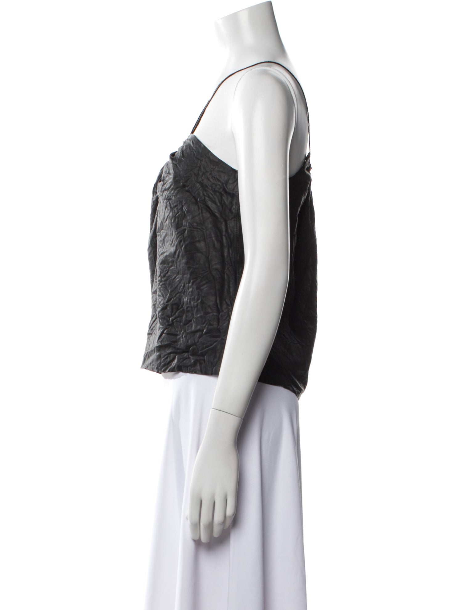 Zadig & Voltaire Lamb Leather Strapless Crop Top w/ Tags