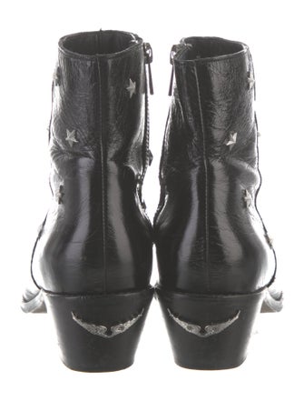 Zadig & Voltaire Leather Combat Boots