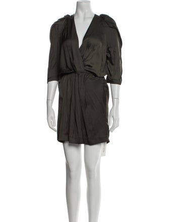 Zadig & Voltaire V-Neck Mini Dress