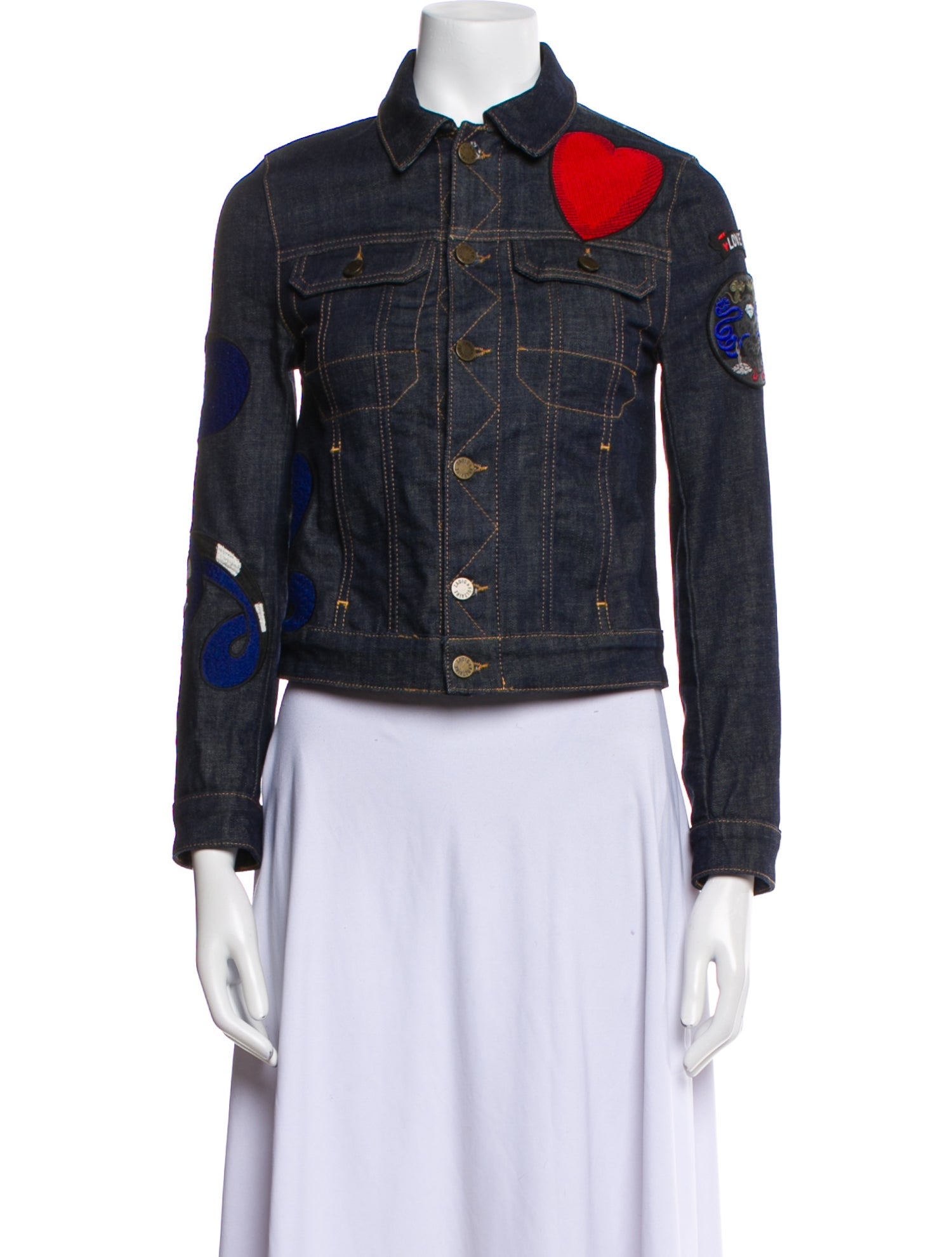 Zadig & Voltaire Printed Denim Jacket