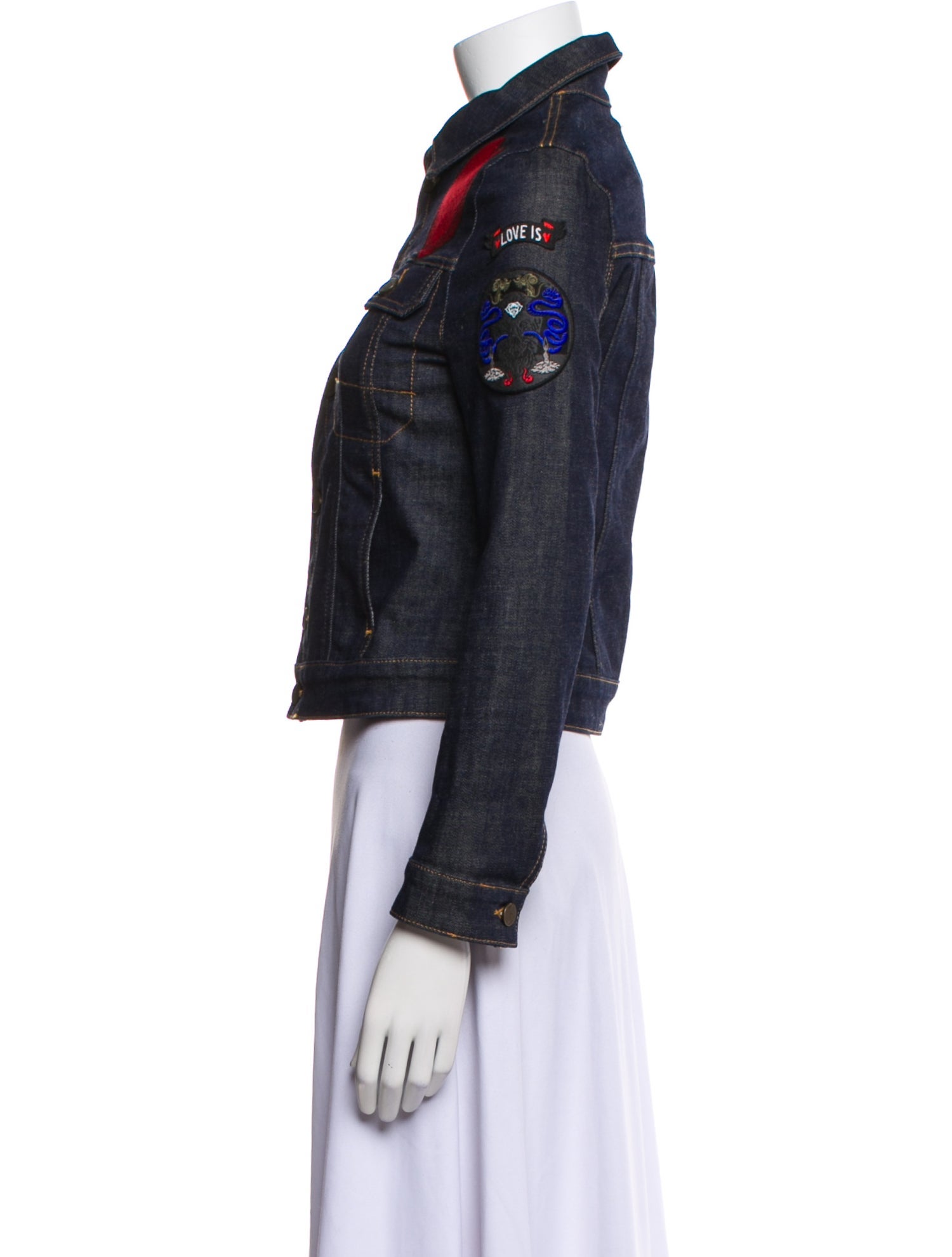 Zadig & Voltaire Printed Denim Jacket
