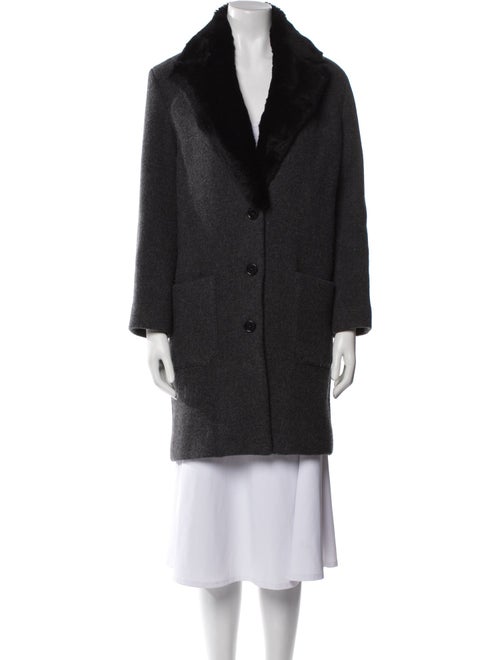 Zadig & Voltaire Wool Fur Coat
