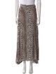 Zadig & Voltaire Animal Print Long Skirt
