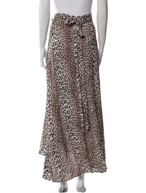 Zadig & Voltaire Animal Print Long Skirt