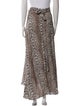 Zadig & Voltaire Animal Print Long Skirt