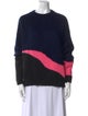 Zadig & Voltaire Colorblock Pattern Crew Neck Sweater