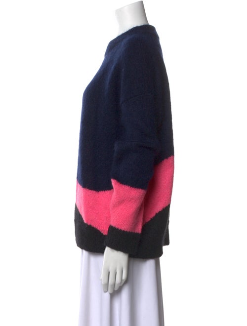 Zadig & Voltaire Colorblock Pattern Crew Neck Sweater