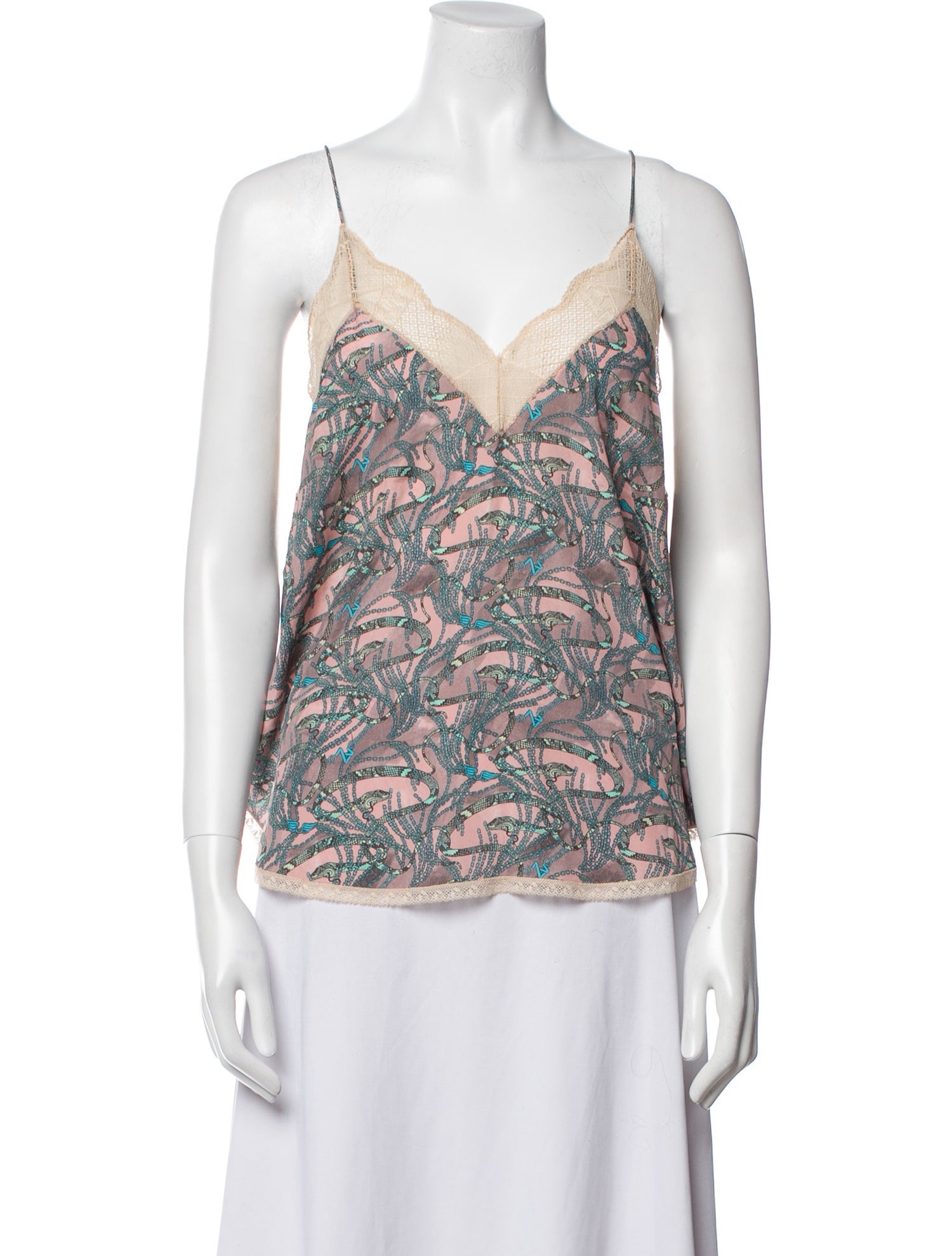 Zadig & Voltaire Paisley Print V-Neck Top