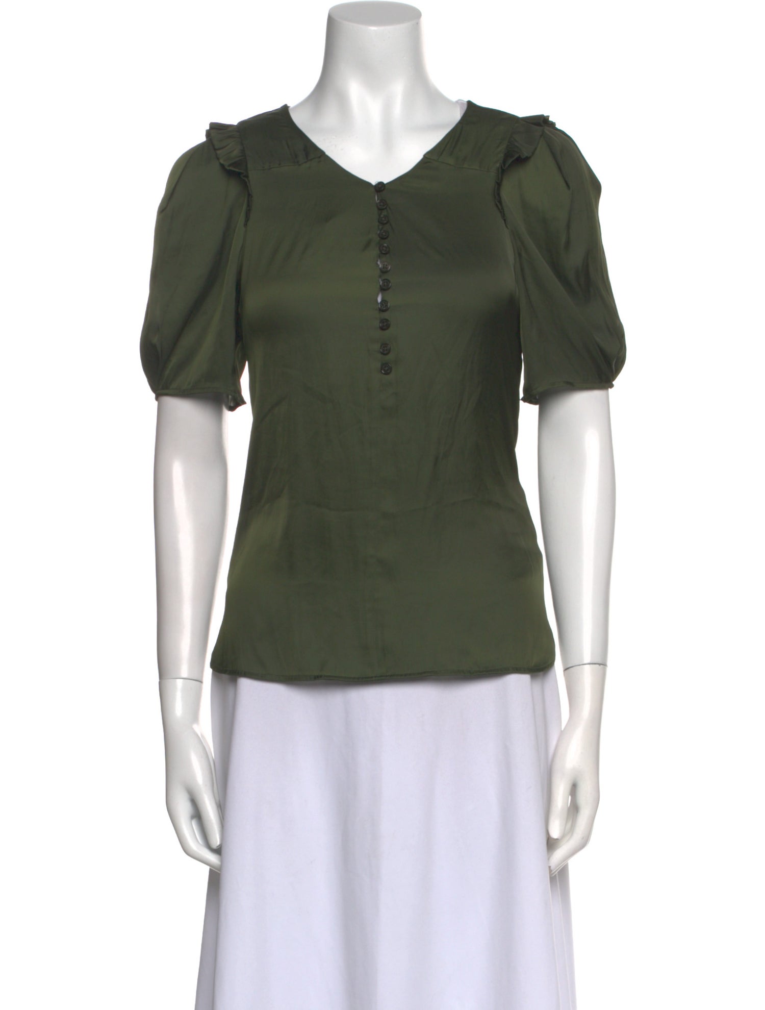 Zadig & Voltaire V-Neck Short Sleeve Top