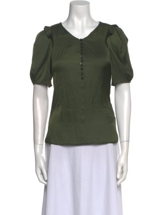 Zadig & Voltaire V-Neck Short Sleeve Top