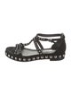 Zadig & Voltaire Suede Studded Accents Gladiator Sandals