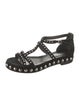 Zadig & Voltaire Suede Studded Accents Gladiator Sandals
