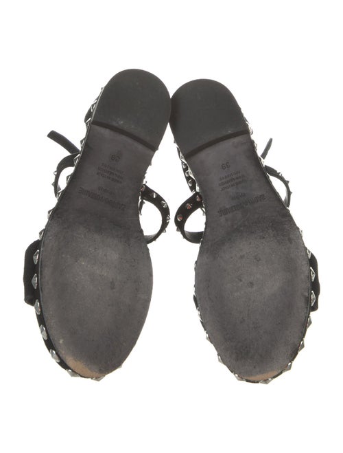 Zadig & Voltaire Suede Studded Accents Gladiator Sandals