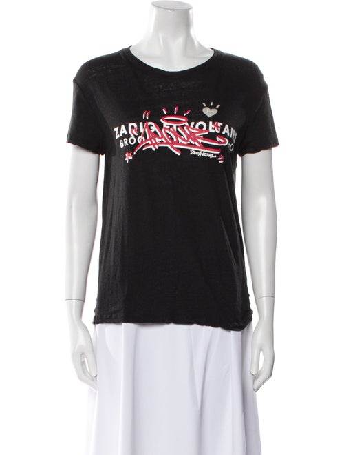 Zadig & Voltaire Graphic Print Crew Neck T-Shirt