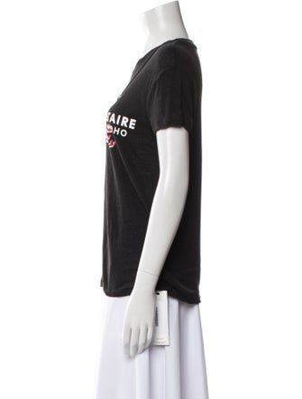 Zadig & Voltaire Graphic Print Crew Neck T-Shirt