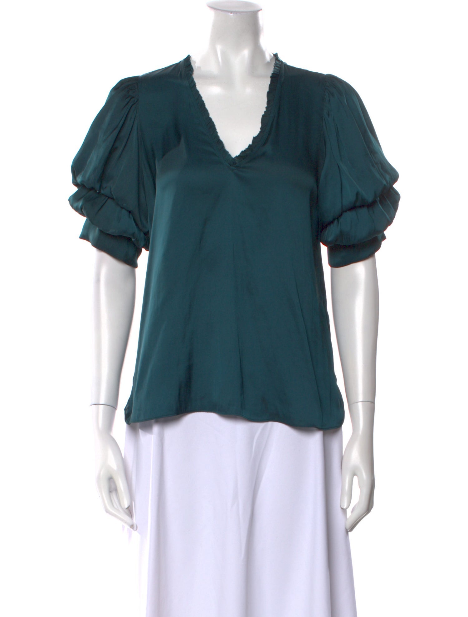 Zadig & Voltaire V-Neck Short Sleeve Blouse