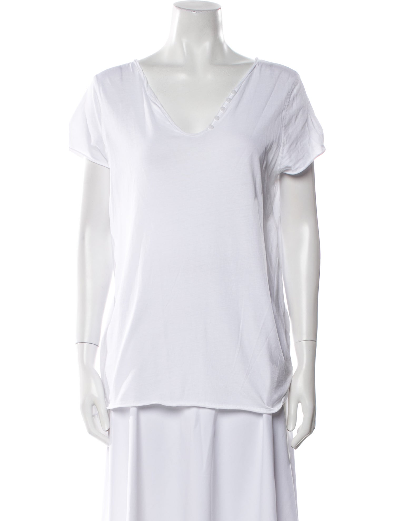 Zadig & Voltaire V-Neck Short Sleeve T-Shirt