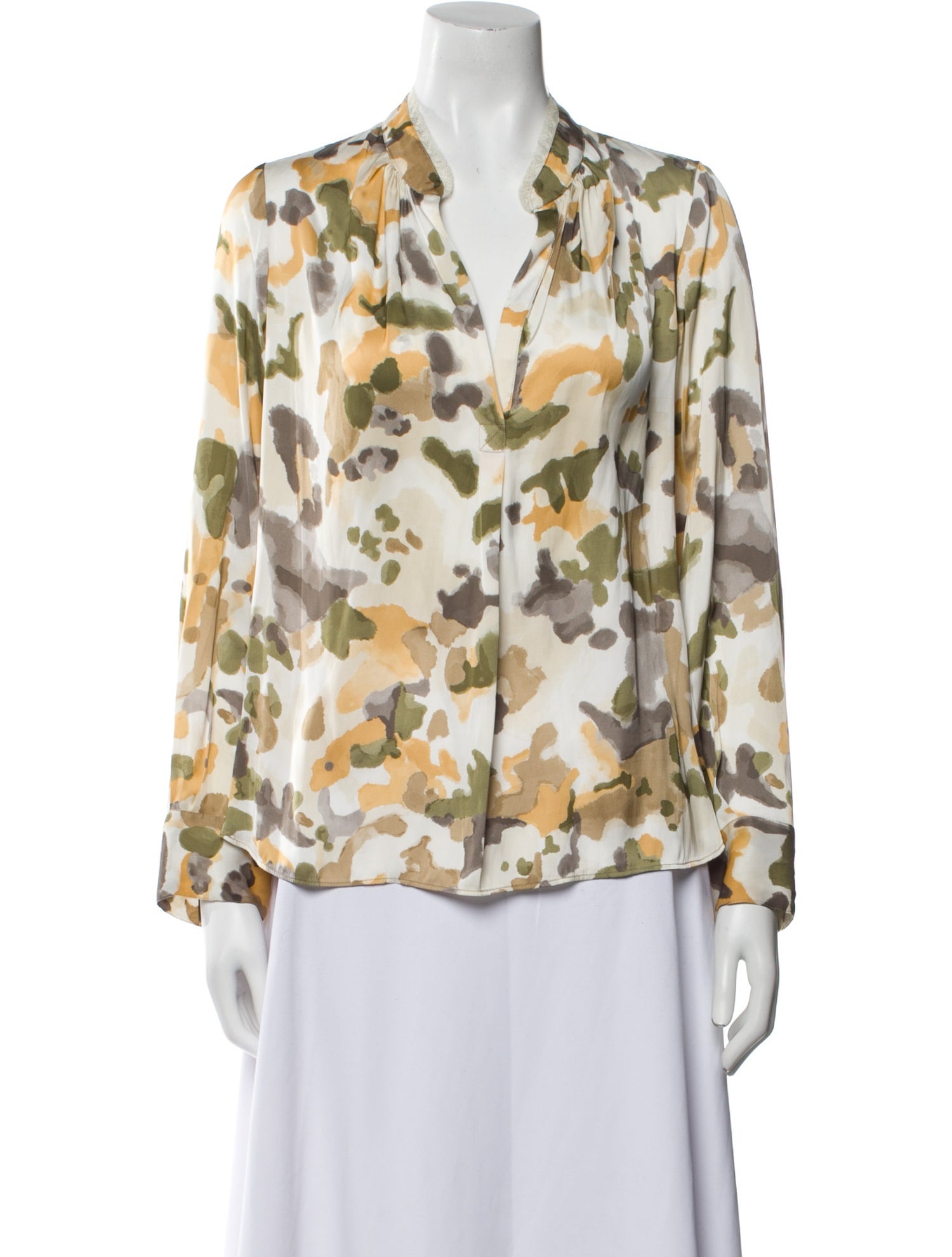Zadig & Voltaire Printed V-Neck Blouse