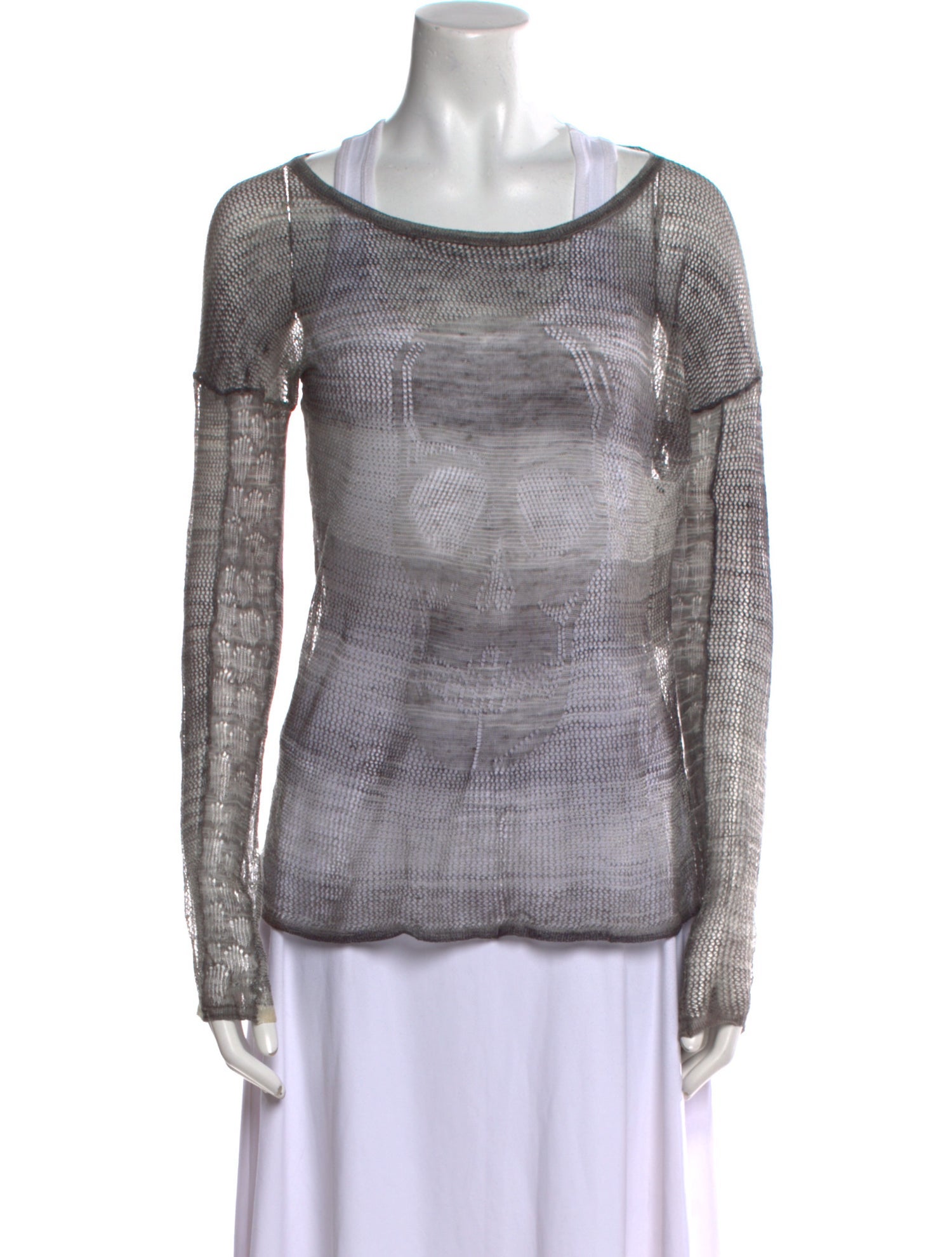 Zadig & Voltaire Printed Scoop Neck Sweater