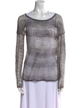 Zadig & Voltaire Printed Scoop Neck Sweater