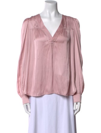 Zadig & Voltaire V-Neck Long Sleeve Blouse