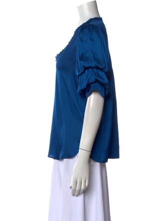 Zadig & Voltaire V-Neck Short Sleeve Blouse