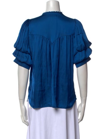 Zadig & Voltaire V-Neck Short Sleeve Blouse