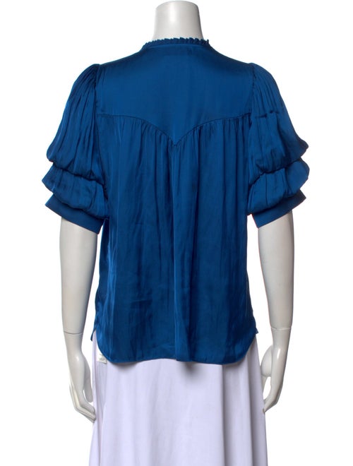 Zadig & Voltaire V-Neck Short Sleeve Blouse