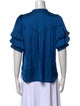 Zadig & Voltaire V-Neck Short Sleeve Blouse