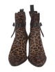 Zadig & Voltaire Ponyhair Animal Print Chelsea Boots
