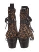 Zadig & Voltaire Ponyhair Animal Print Chelsea Boots