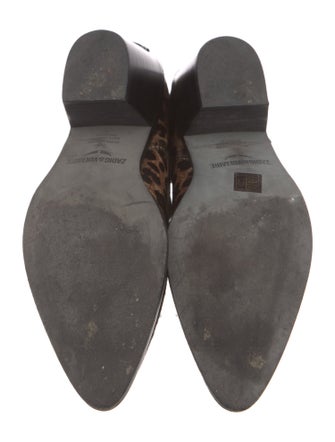 Zadig & Voltaire Ponyhair Animal Print Chelsea Boots