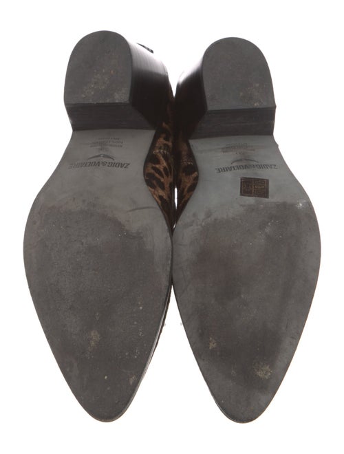 Zadig & Voltaire Ponyhair Animal Print Chelsea Boots