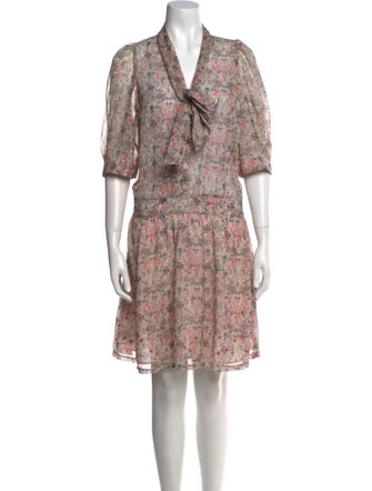 Zadig & Voltaire Floral Print Knee-Length Dress