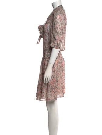 Zadig & Voltaire Floral Print Knee-Length Dress