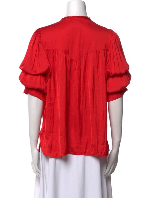Zadig & Voltaire V-Neck Short Sleeve Blouse