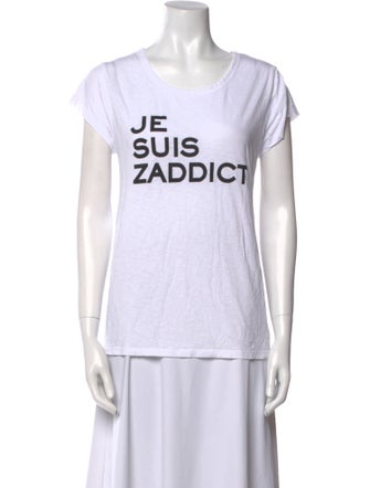 Zadig & Voltaire Graphic Print Scoop Neck T-Shirt