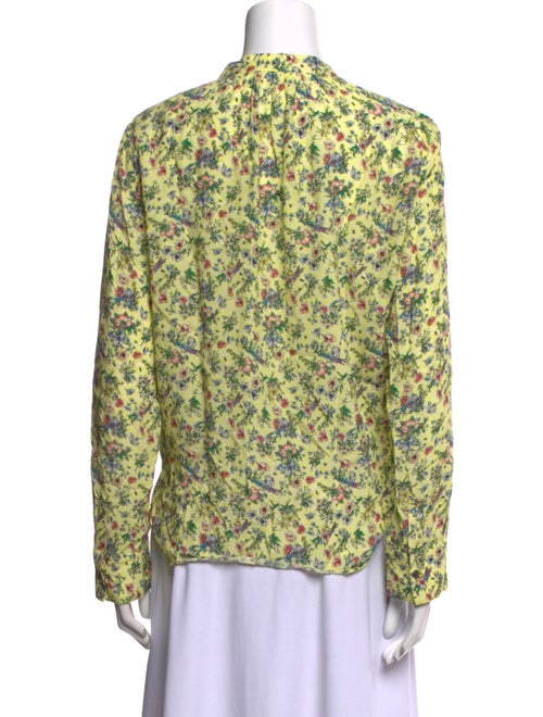 Zadig & Voltaire Floral Print V-Neck Blouse