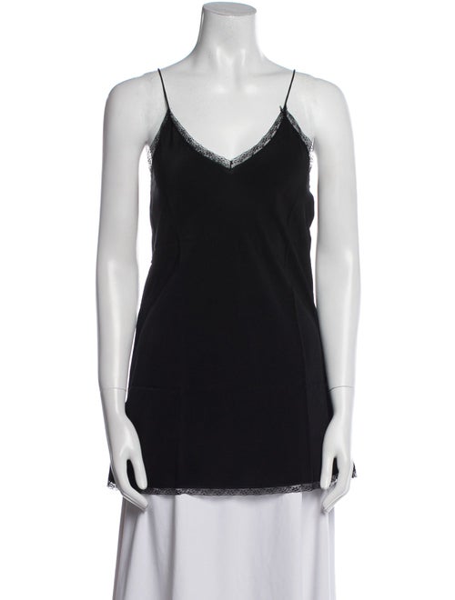 Zadig & Voltaire Silk Lace Trim Embellishment Pajamas