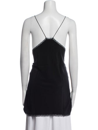 Zadig & Voltaire Silk Lace Trim Embellishment Pajamas