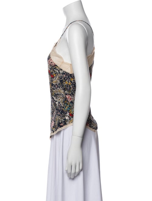 Zadig & Voltaire Floral Print V-Neck Top